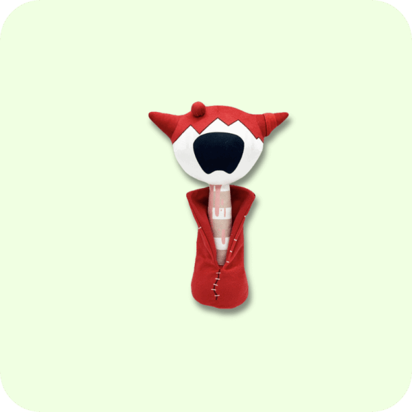 Red Double Horn Sprunki Plush 14