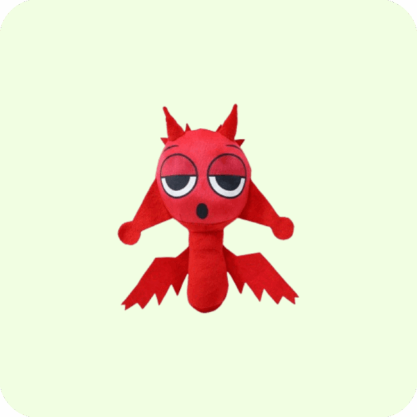 Red Elf Sprunki Plush 9