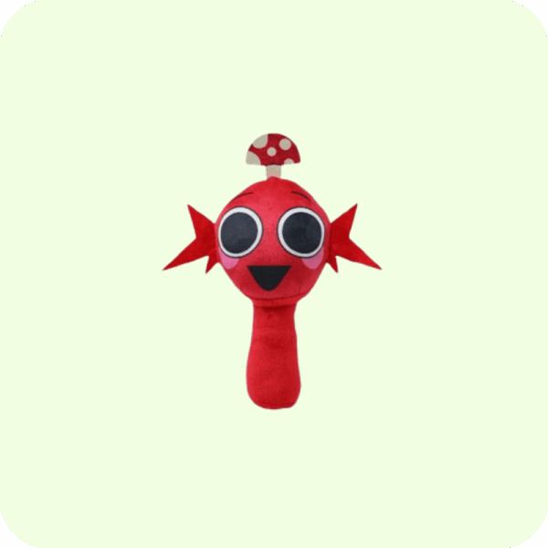 Red Mushroom Sprunki Plush 7