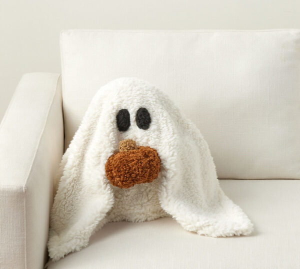 gus the ghost with pumpkin pillow 1