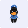 Cute Officer Duckman Animal Hospital Plush bg 1786174151